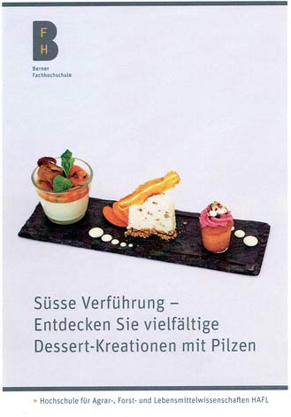 Schweiz: Studenten gestalten Pilzdessert-Buch