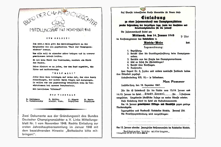 75 Jahre BDC – Der Bund deutscher Champignon- und Kulturpilzanbauer feiert Jubiläum