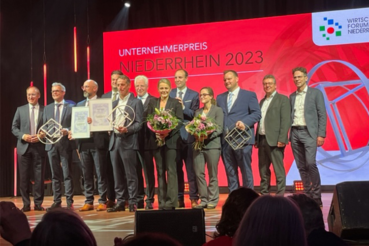 Rheinische Pilz-Zentrale mit dem Unternehmerpreis Niederrhein ausgezeichnet